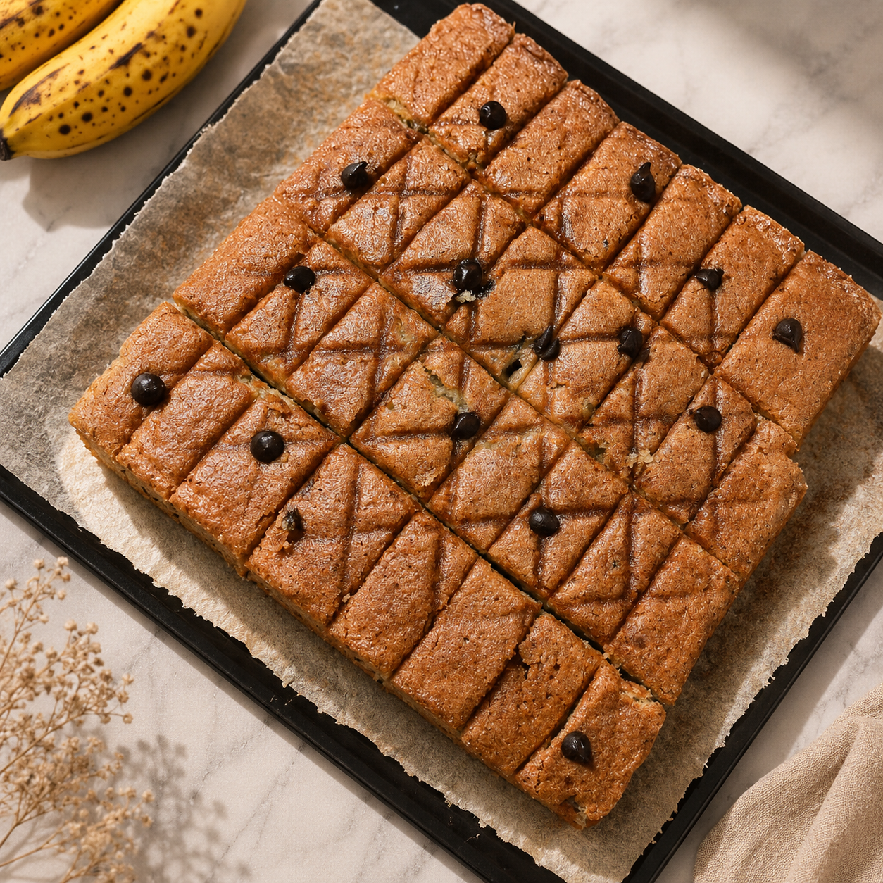 Kek Pisang Chocolate
